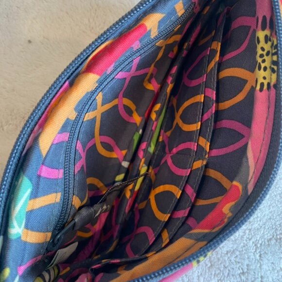 Vera Bradley Multicolored Floral Wristlet with Wrist Strap - Picture 3 of 4